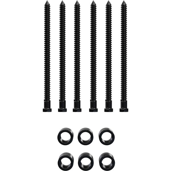 Ekena Millwork Barnfold 4-Door 7/8" Extension Kit, Black GB6007M4EXBL - main